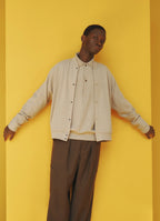 Snap Jacket -Super 180s Milled Wool Jersey-[M26C22CS01C]