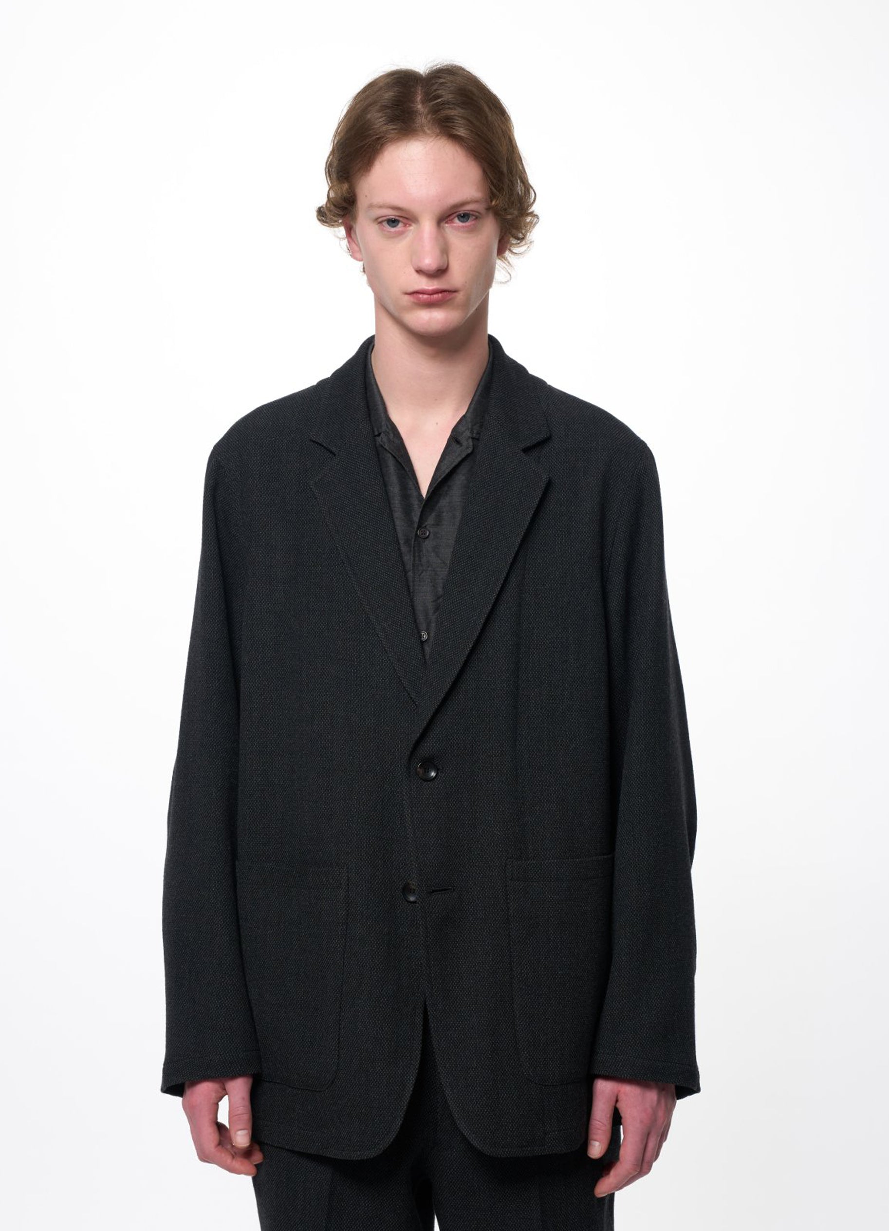 Stroll Around Jacket -Tumbled Wool Serge-[M26C10JK01C]