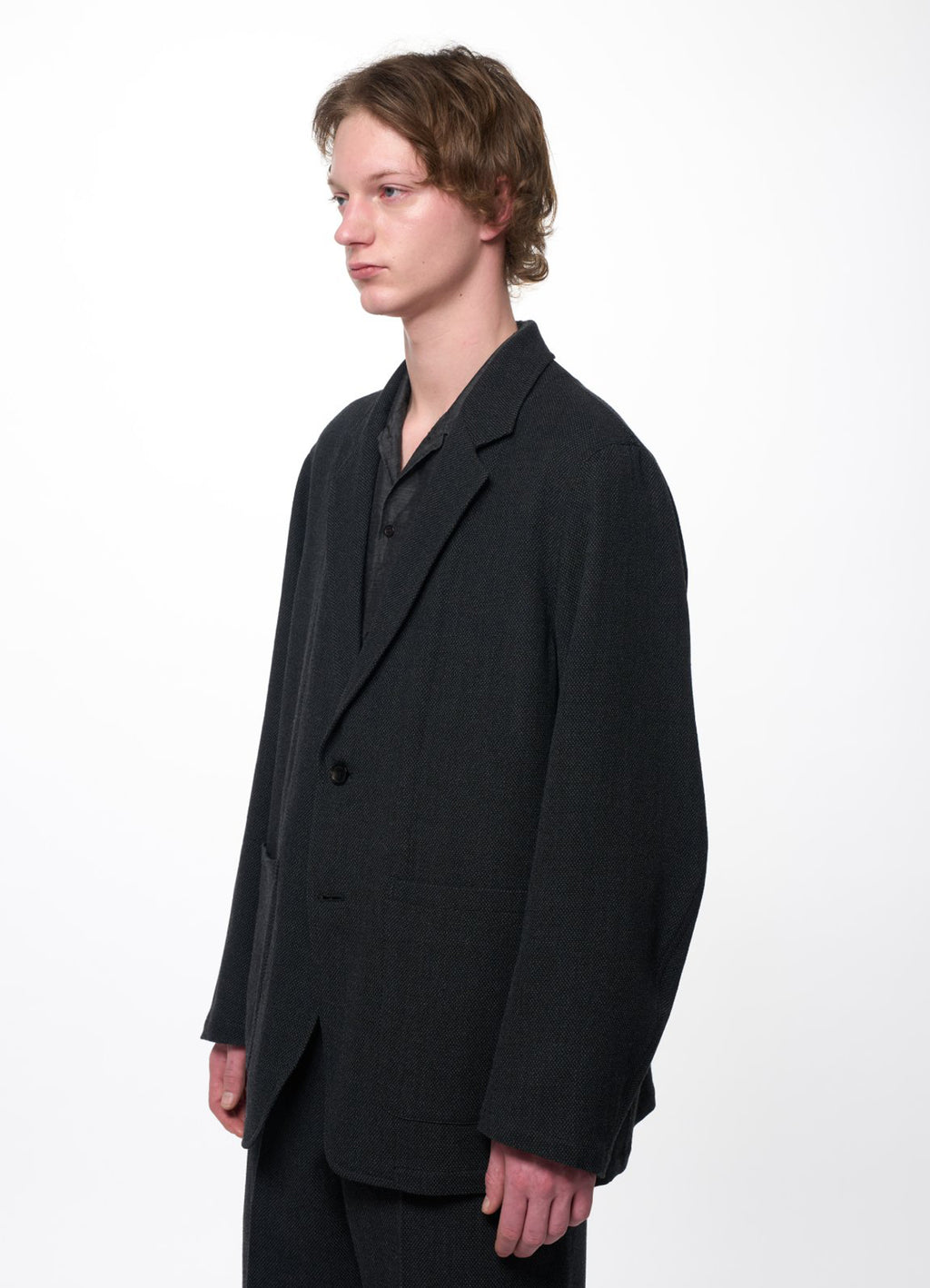 Stroll Around Jacket -Tumbled Wool Serge-[M26C10JK01C]