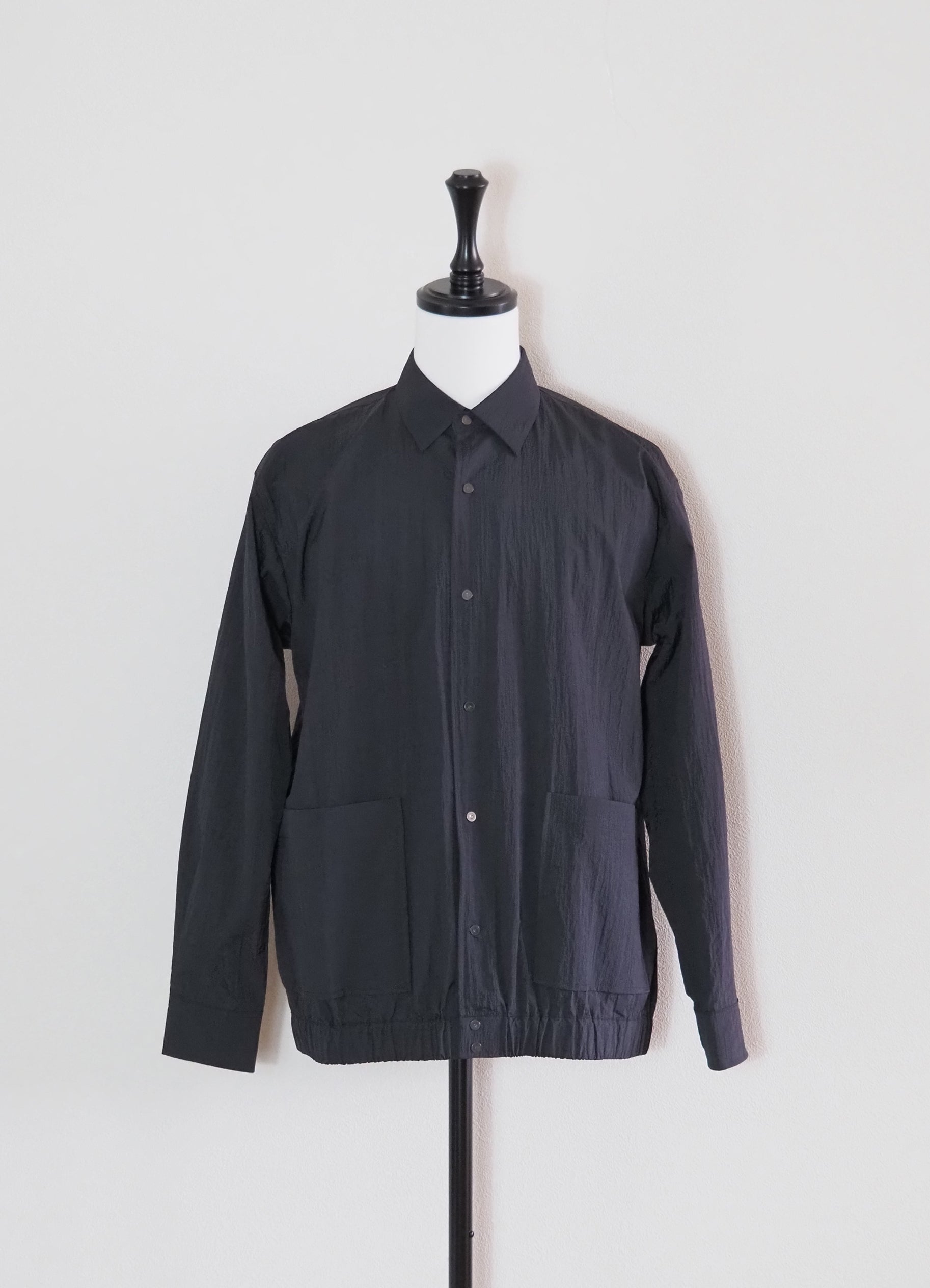 HENRIK L/S RIB SHIRTS "WASHER" <SALE>