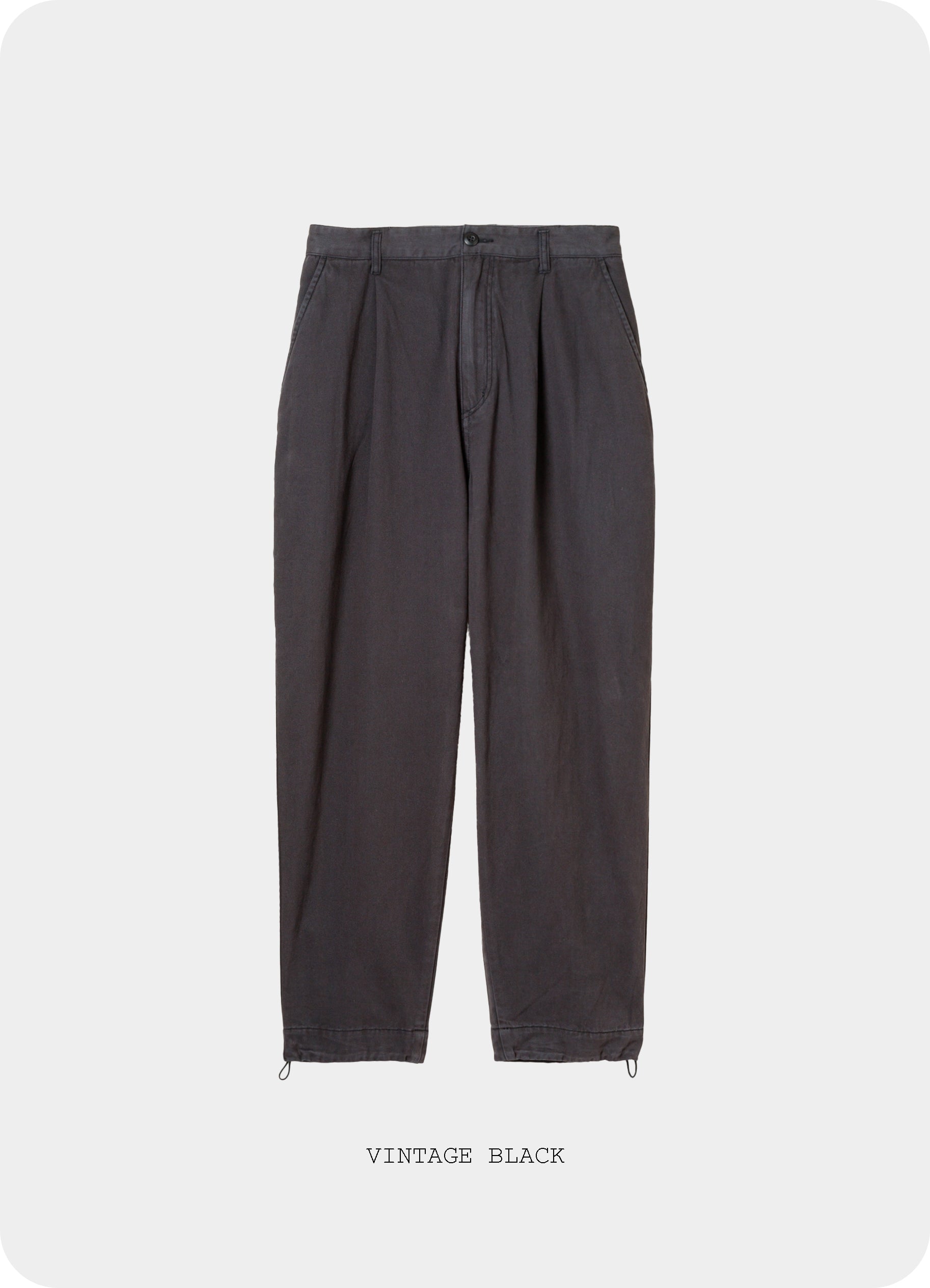 Vintage Chino Tuck Pants Overdyed [60425PS02-BT]