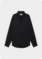 Two Pocket Work Shirt -Organic Cotton 90/1 Loan-[A26A23SH02C]