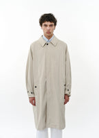 RAGLAN SLEEVE COAT -ORGANIC COTTON GABARDINE-[M26A07CO01C]