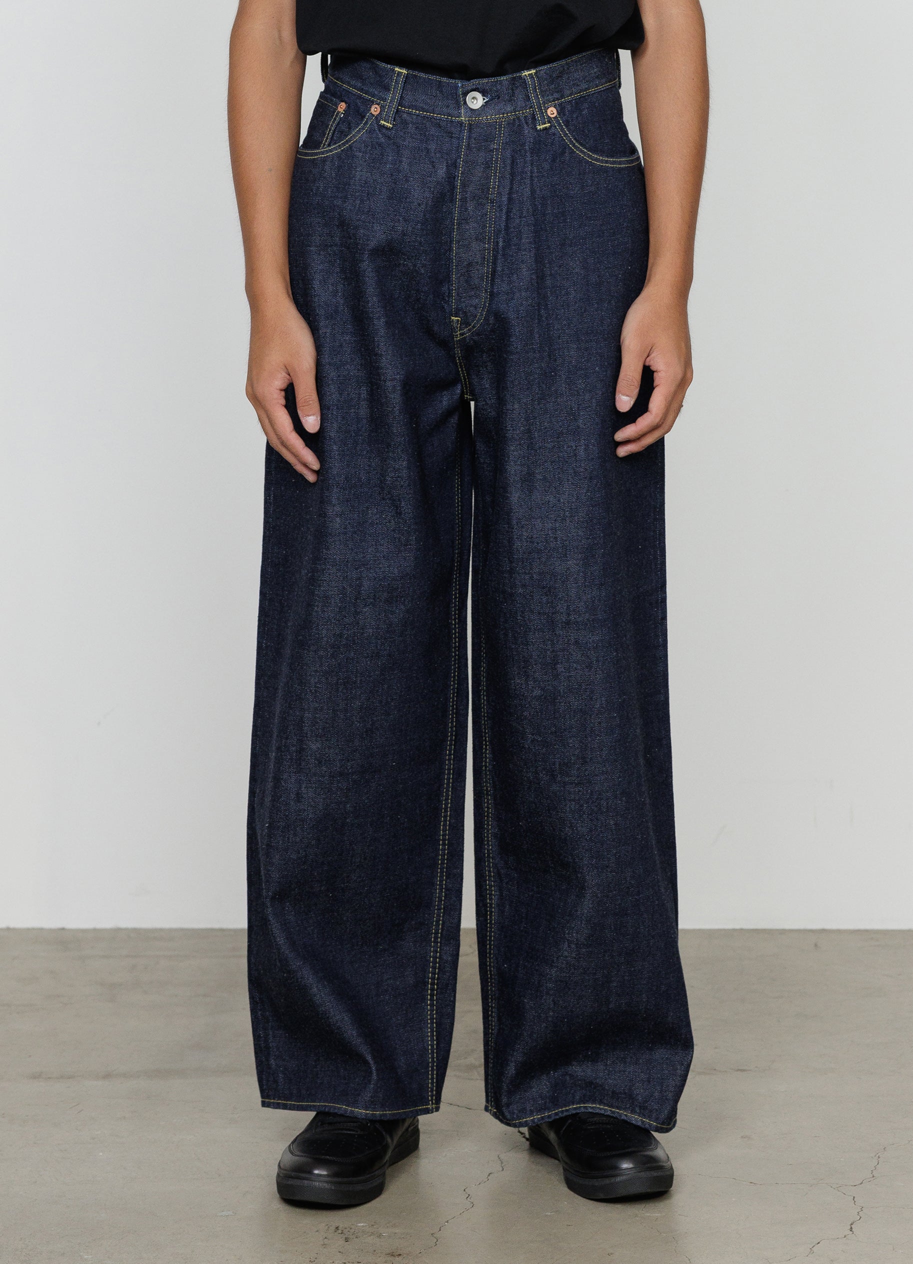 BAGGY JEANS -ORGANIC COTTON 13.5oz SELVEDGE DENIM-[M26A10PT01C]