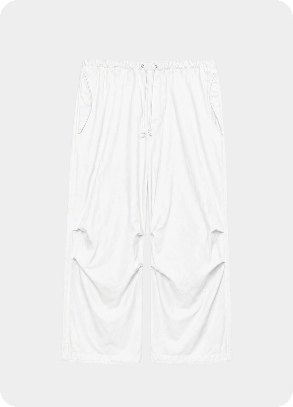 Wide Over Pants -Organic Cotton Back Satin-[M26B16PT01C]