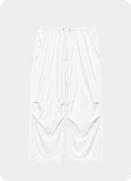 Wide Over Pants -Organic Cotton Back Satin-[M26B16PT01C]