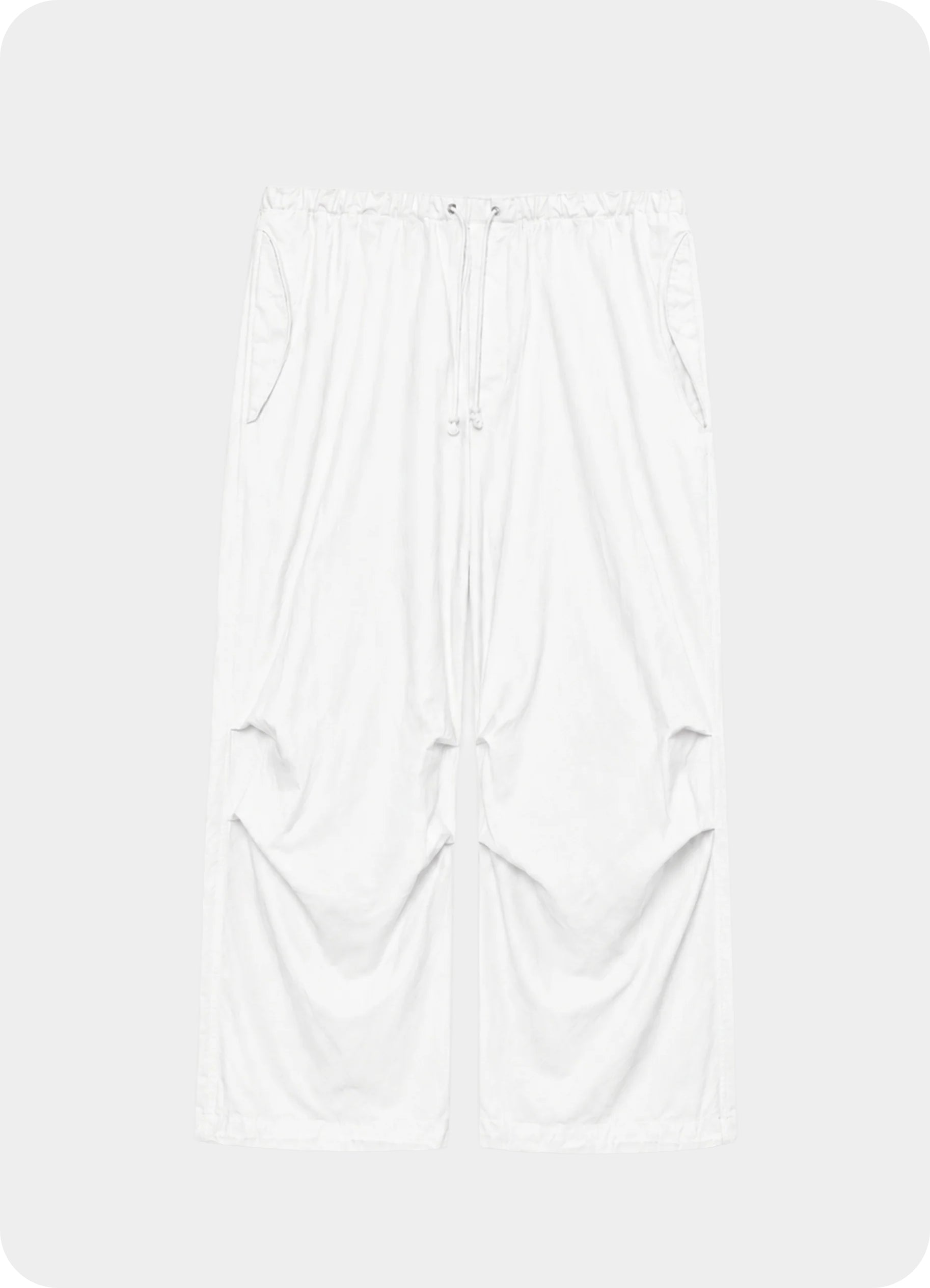 Wide Over Pants -Organic Cotton Back Satin-[M26B16PT01C]