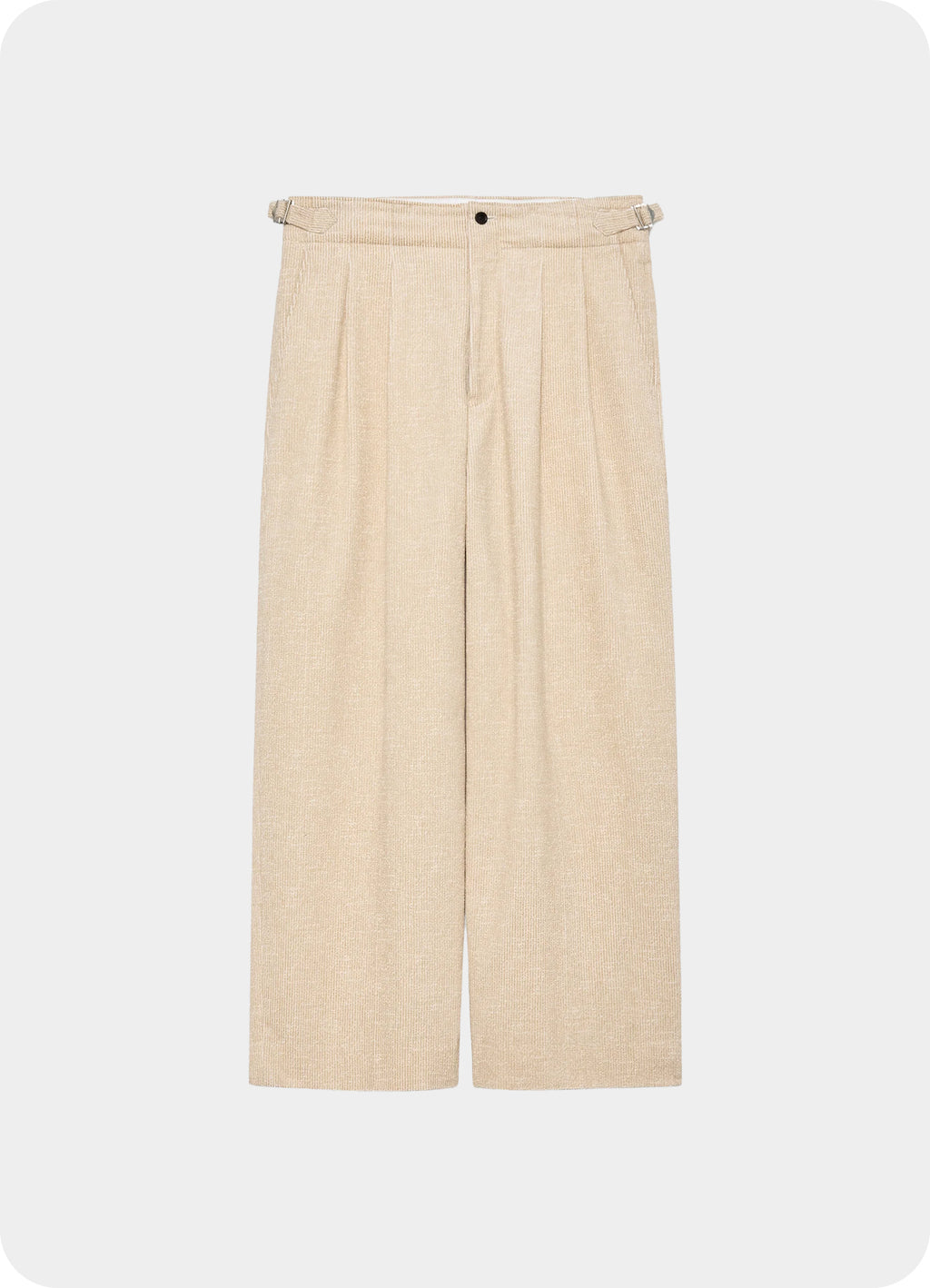 Two Tuck Military Trousers -Organic Cotton 8-Wale Corduroy-