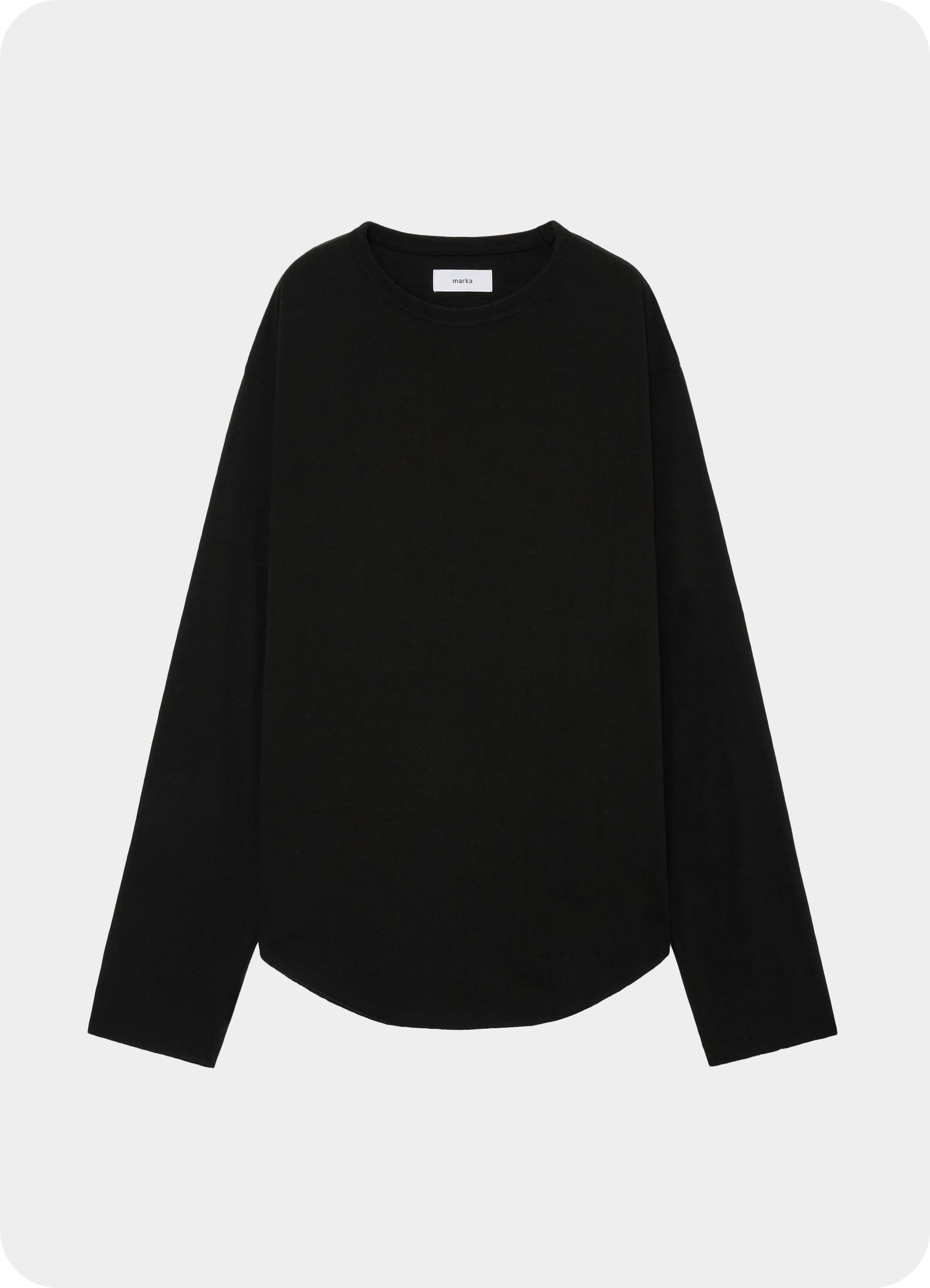 marka(マーカ) / Round Hem Crew Neck -Noil Silk Knit