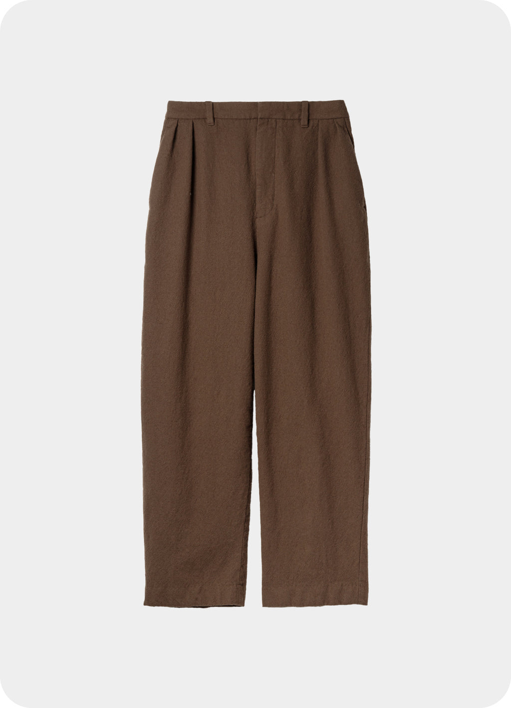 Wool Tuck Pants - Washed
