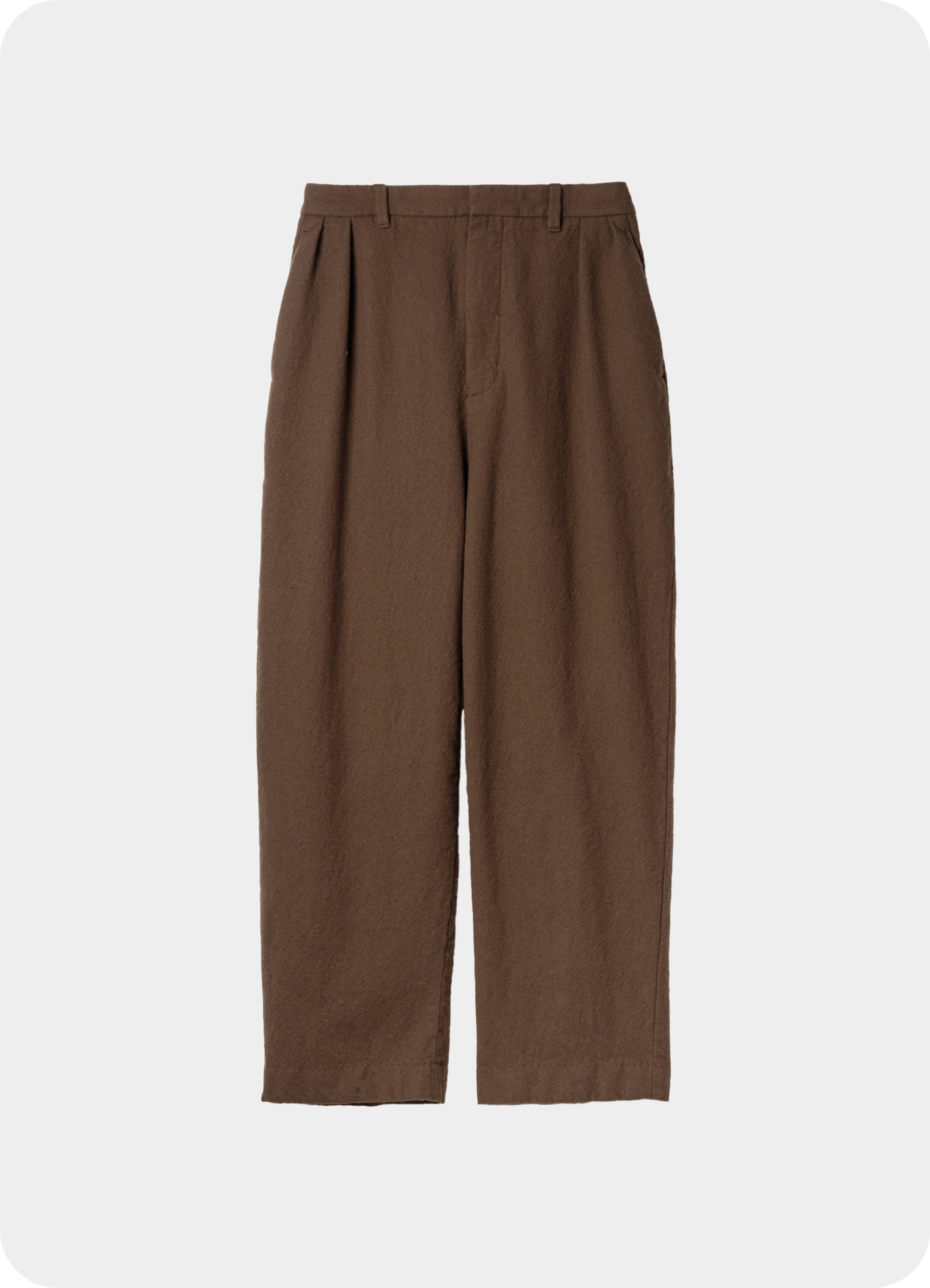 Wool Tuck Pants - Washed