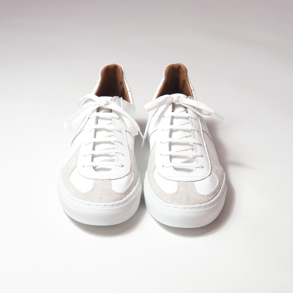 1777SL GERMAN MILITARY TRAINER -WHITE/WHITE SOLE