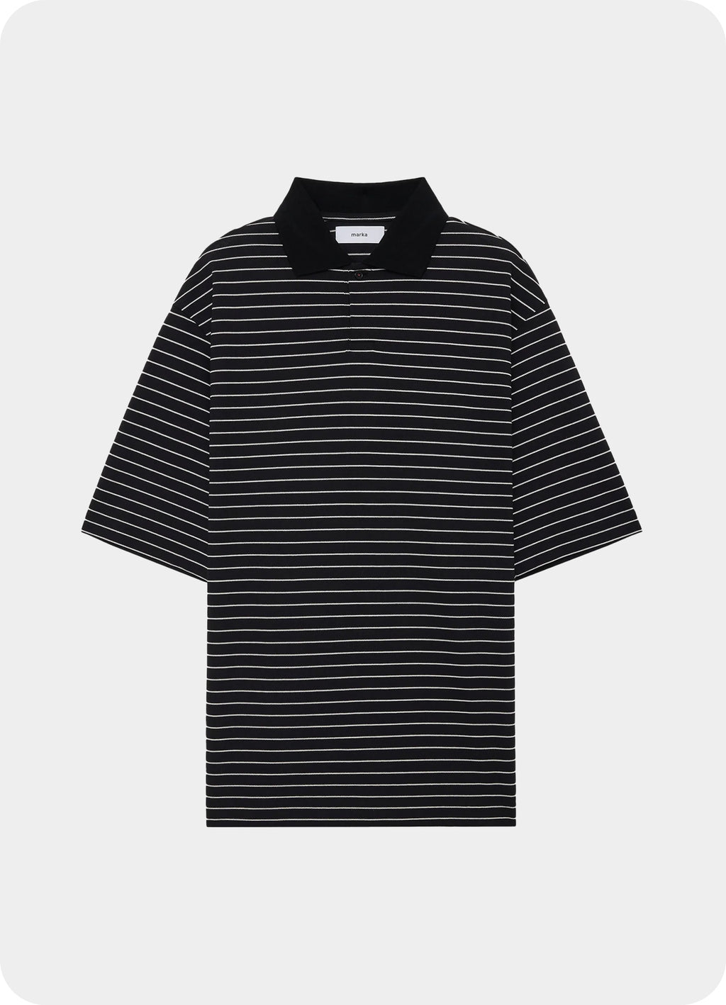 ONE BUTTON POLO S/S TEE -40//1 ORGANIC COTTON HIGH TWISTED PIQUE-[M25A15CS02B]