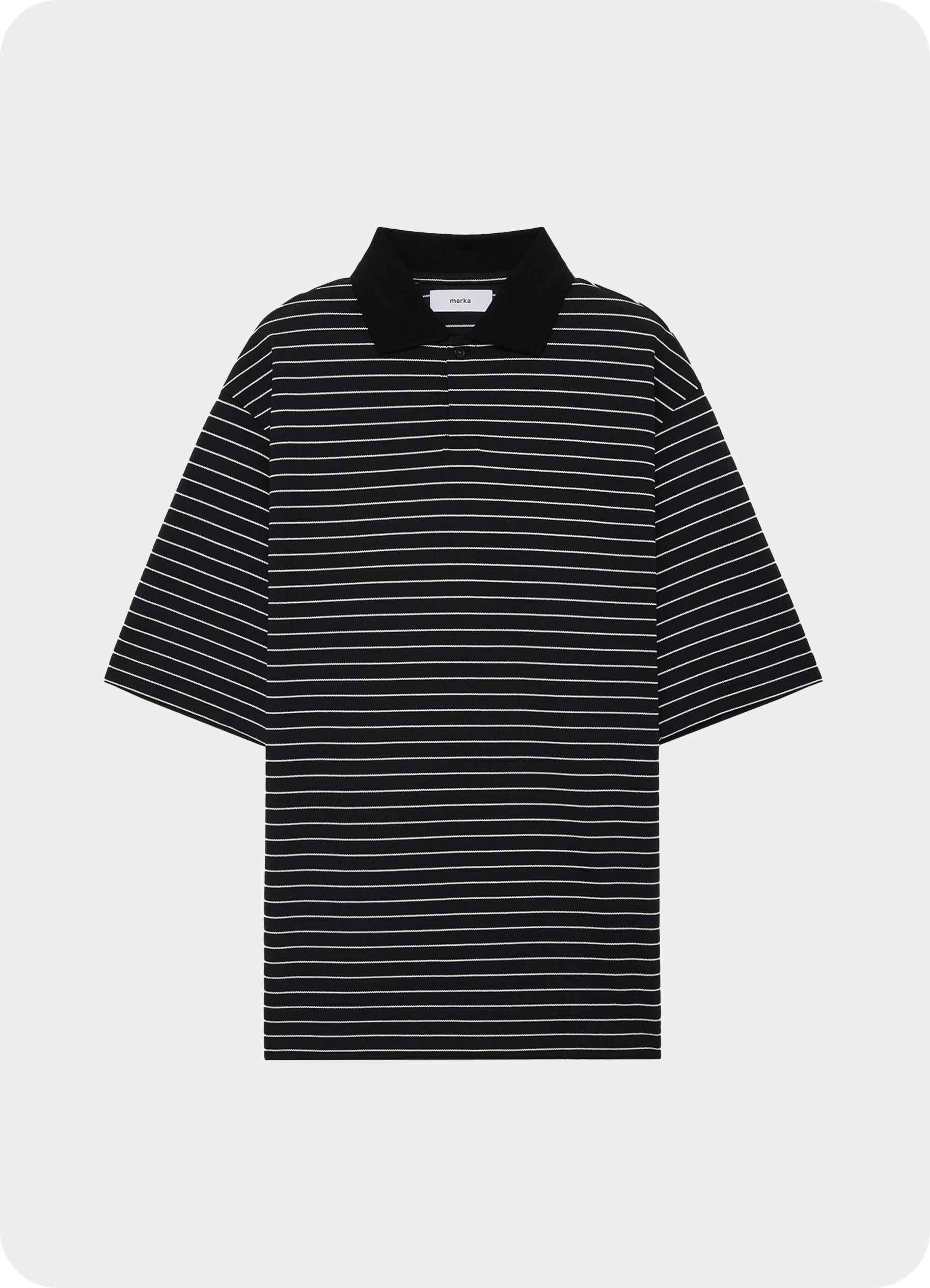 ONE BUTTON POLO S/S TEE -40//1 ORGANIC COTTON HIGH TWISTED PIQUE-