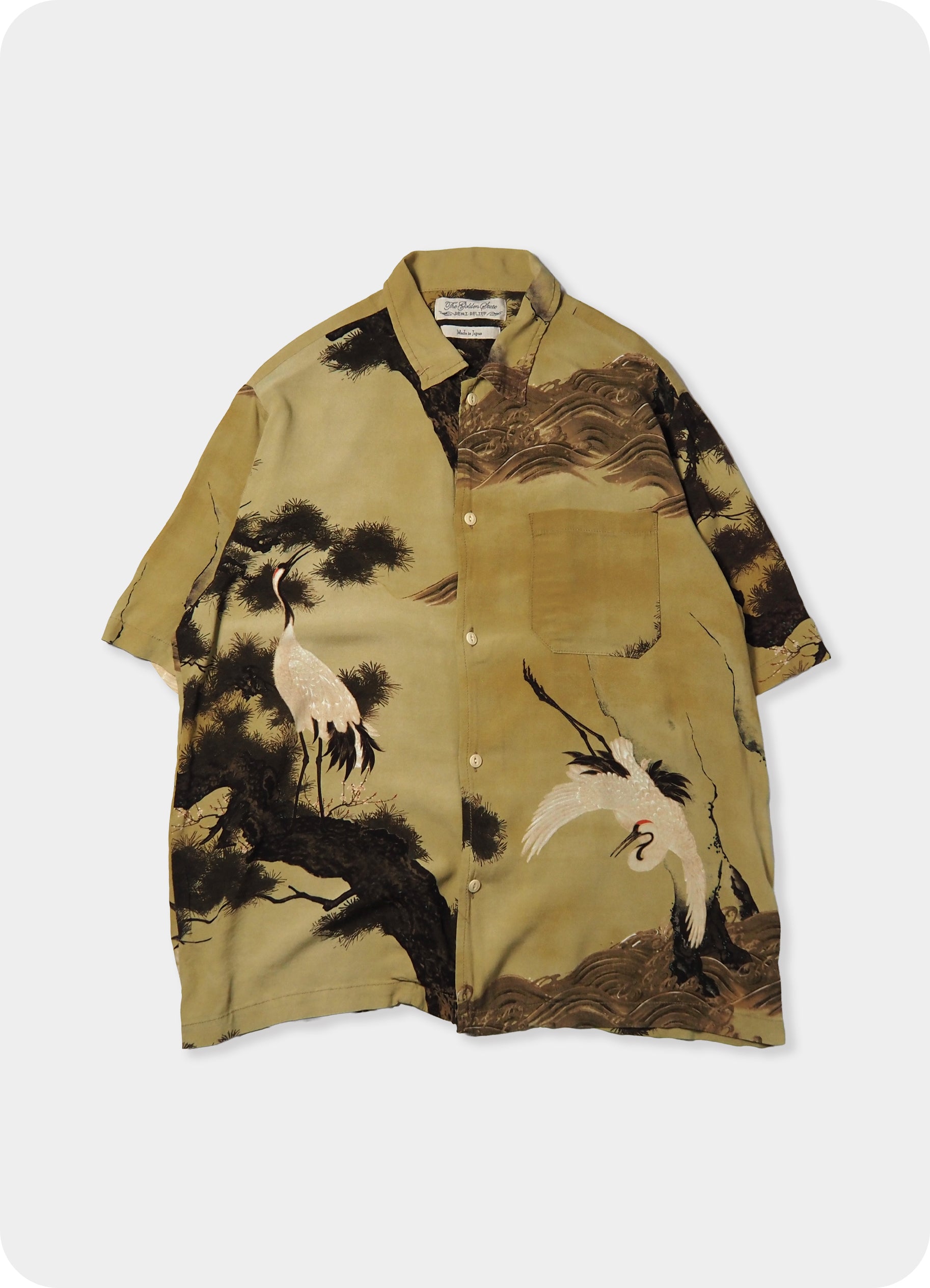 鶴柄アロハシャツ [RN30389013]