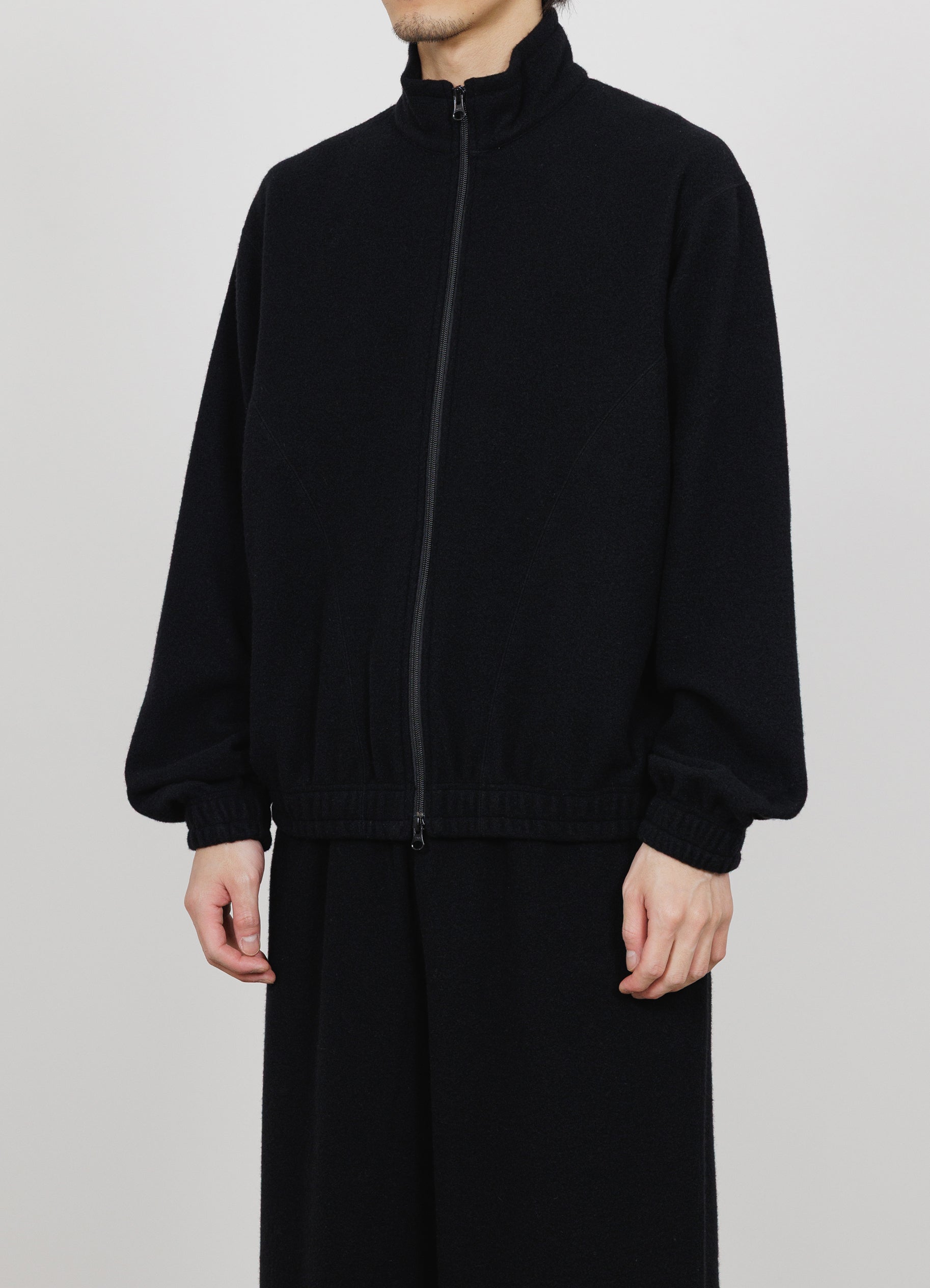 TRACK JACKET -SUPER 130s WOOL NAPPING-