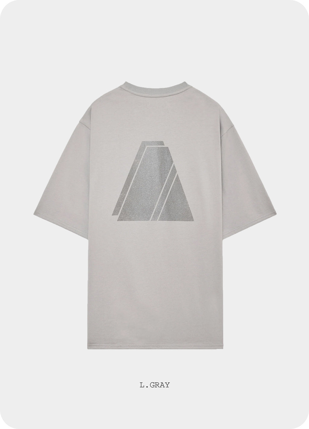 PRINT TEE ''LAYERED PYRAMID'' -40/2 ORGANIC COTTON KNIT-[M25A08CS03B]