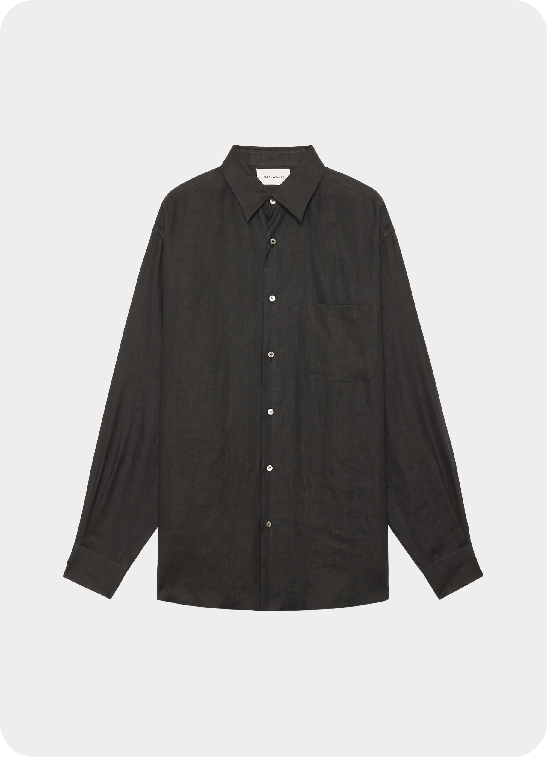 COMFORT FIT SHIRT -Hemp Shirting-[A26A22SH01C]