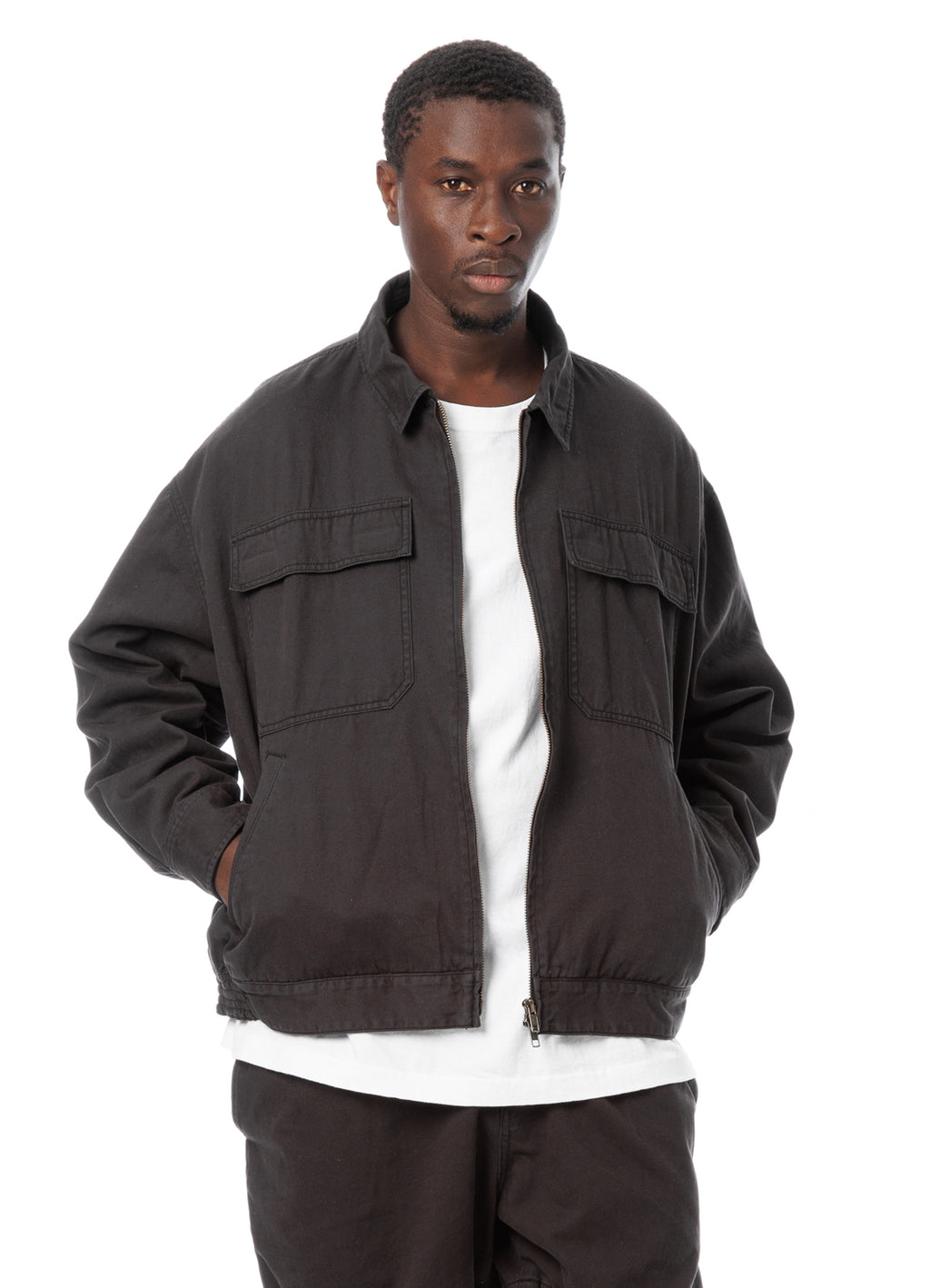 " Last 1 "Vintage Chino Tuck Jacket Overdyed [60425PS02-OW]