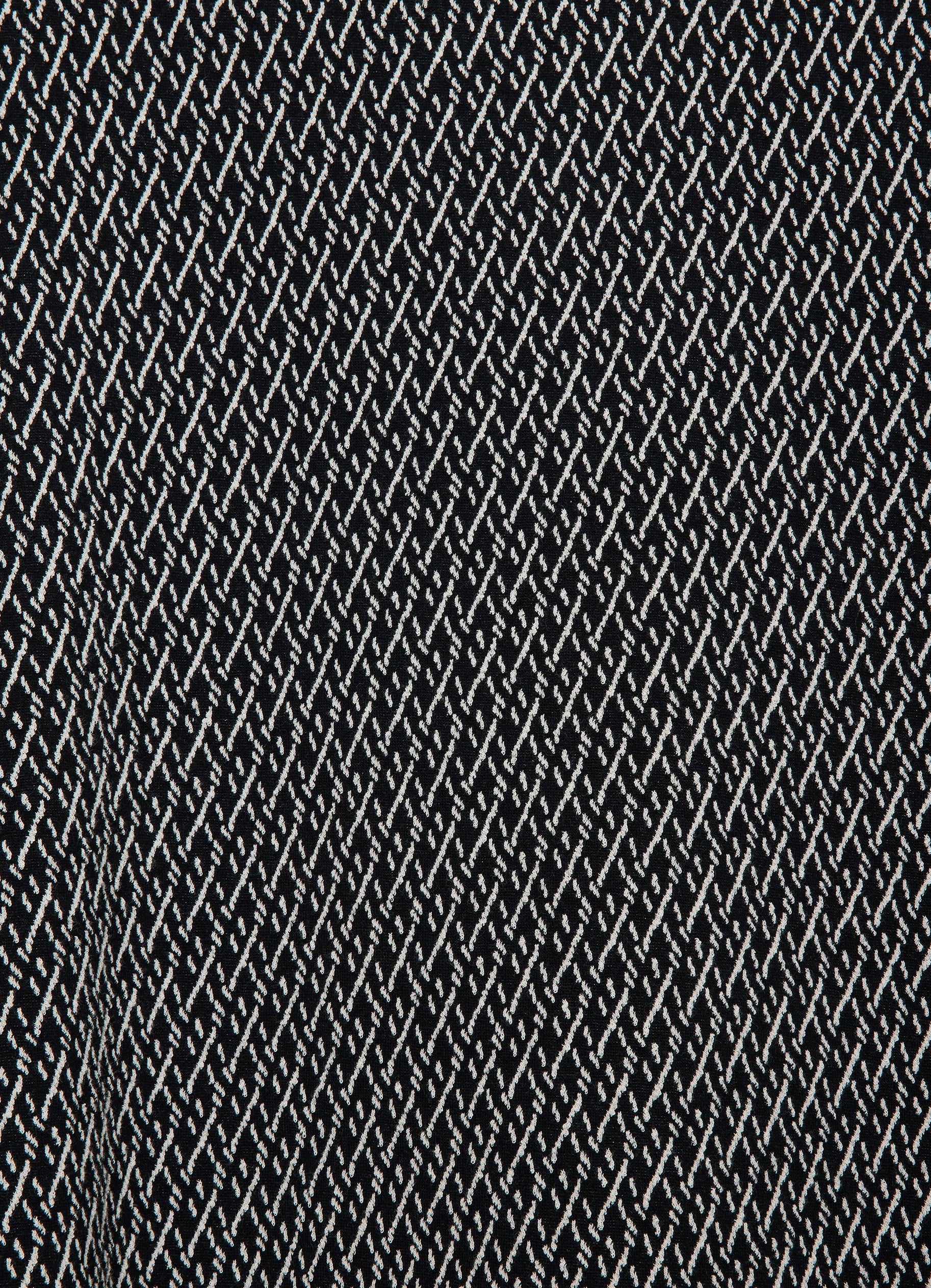 Raglan Crew Neck -Organic Cotton Geometric Jacquard-