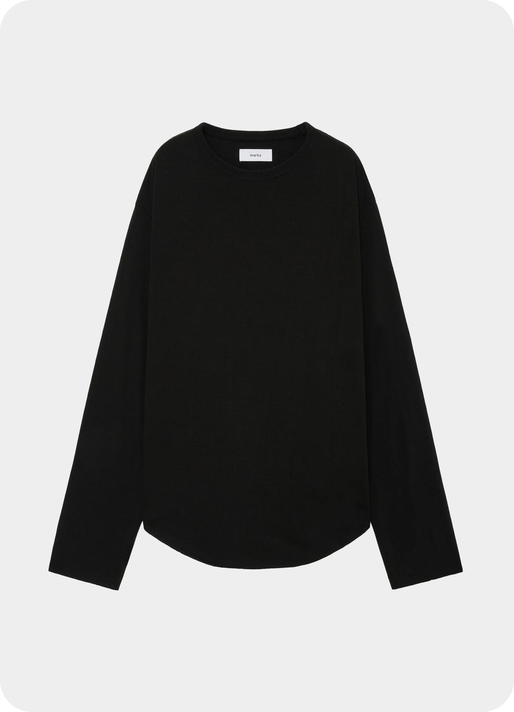 Round Hem Crew Neck -Noil Silk Knit-[M25C06CS02C]
