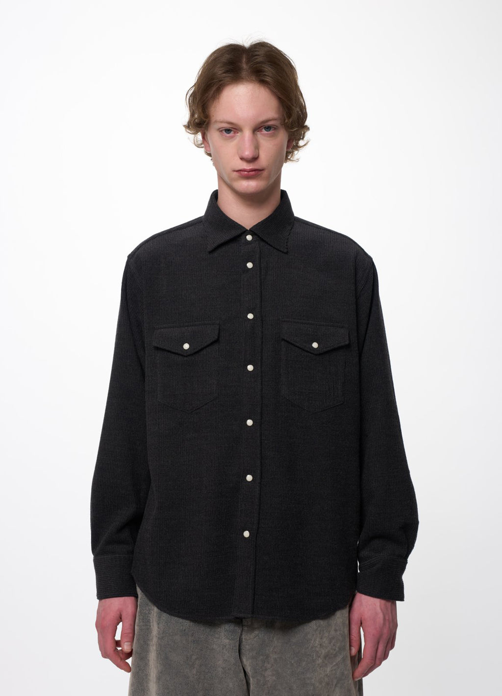 COWBOY SHIRT -Super 120s Wool Corduroy- [M26C18SH01C]