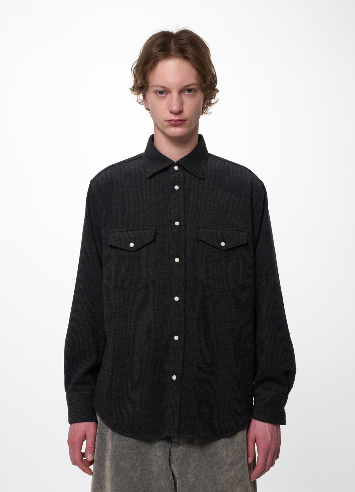 COWBOY SHIRT -Super 120s Wool Corduroy- [M26C18SH01C]
