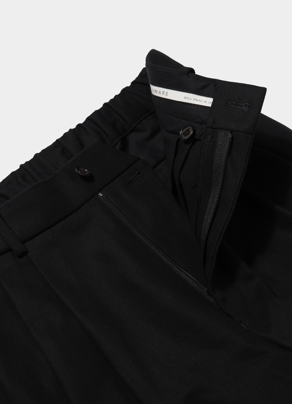 Triple Pleated Wide Trousers -Organic Cotton Survival Cloth-[A26A93PT03C]
