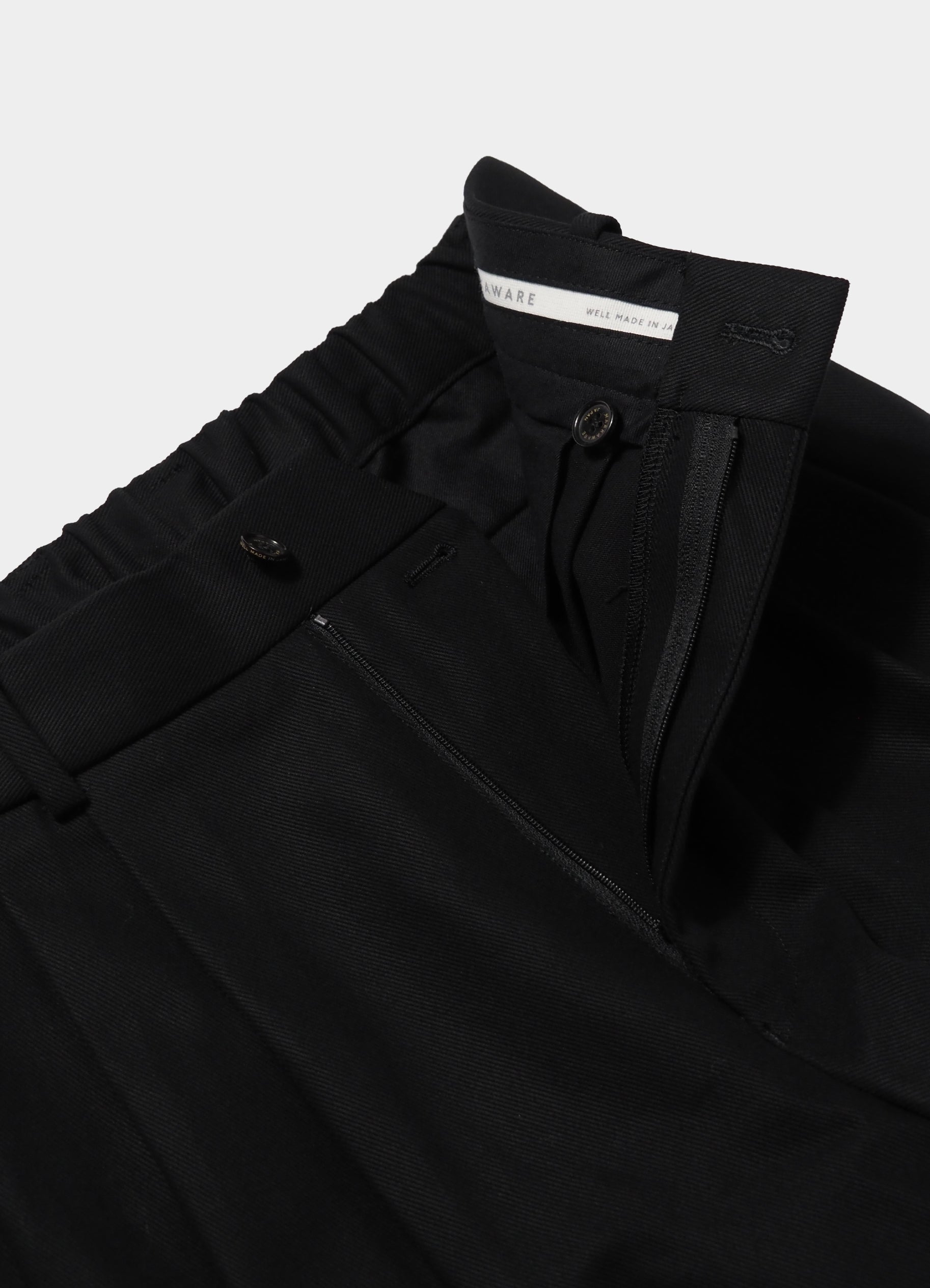 Triple Pleated Wide Trousers -Organic Cotton Survival Cloth-[A26A93PT03C]