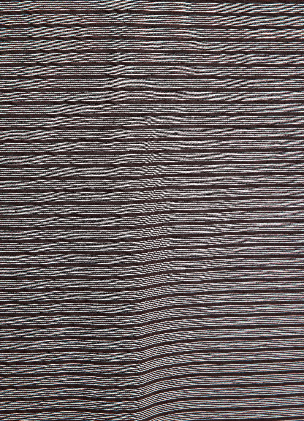 Crew Neck Tee -Organic Cotton High Twist Knit Border-[M26B12CS01B]