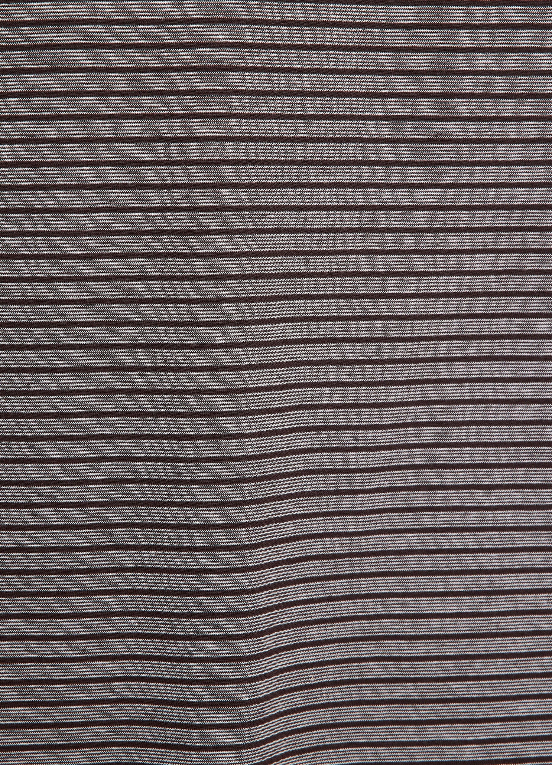 Crew Neck Tee -Organic Cotton High Twist Knit Border-[M26B12CS01B]