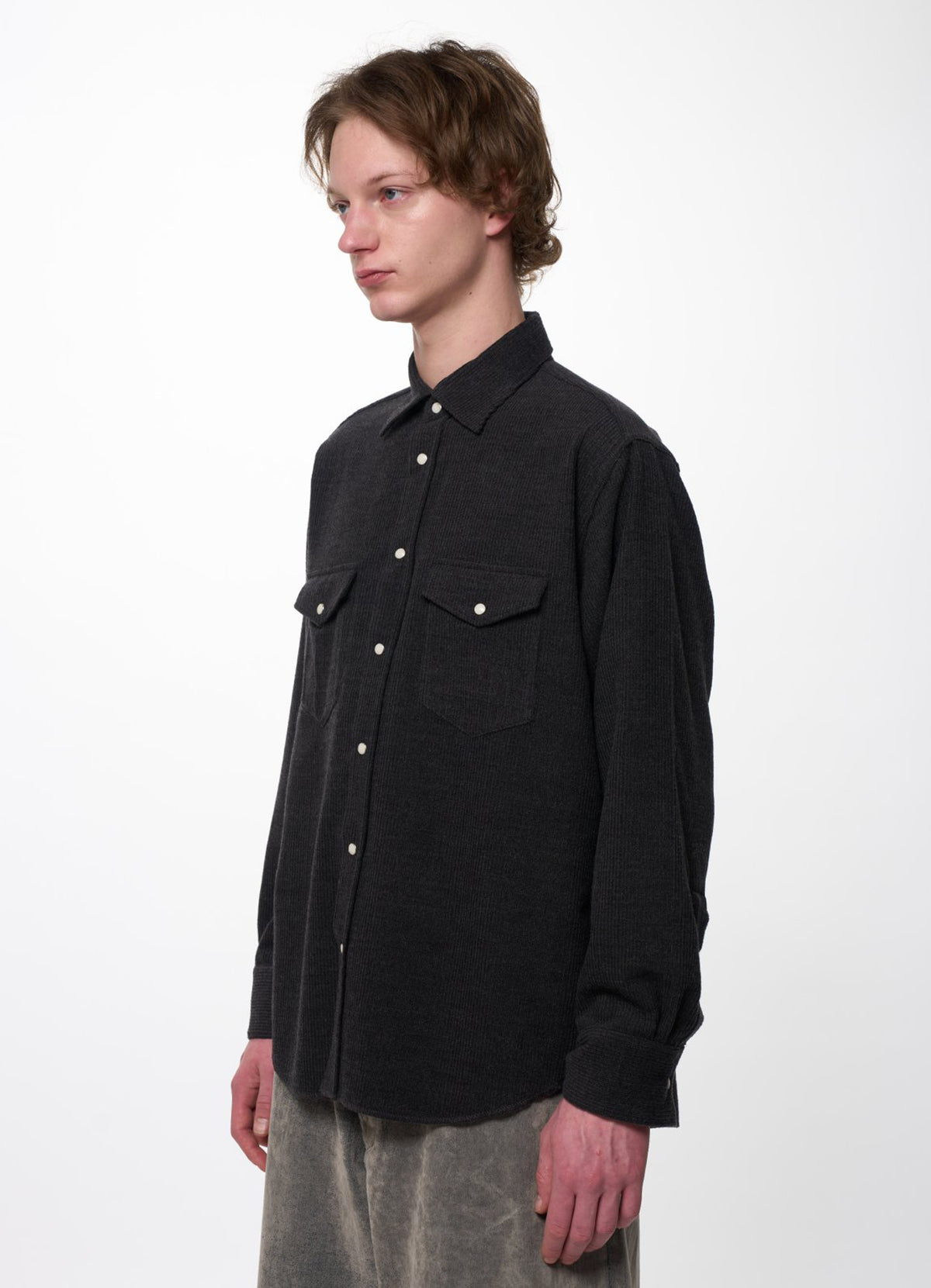 COWBOY SHIRT -Super 120s Wool Corduroy- [M26C18SH01C]