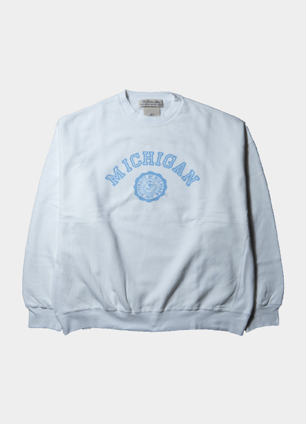 SP加工3飛び裏毛クルー(MICHIGAN) [RN27353102]<SALE>