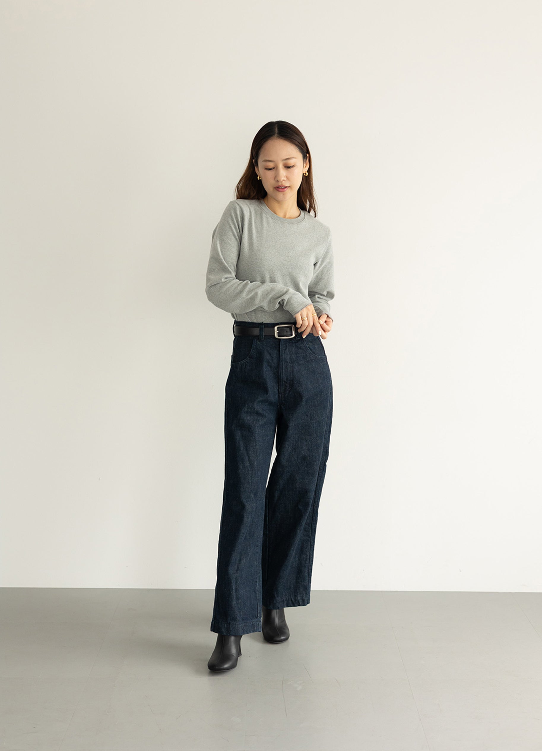 (WOMEN) Cindy'sデニムストレートパンツ [A324694]