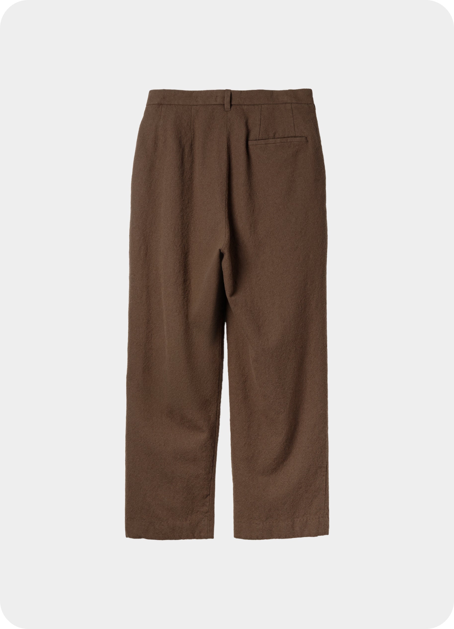 Wool Tuck Pants - Washed