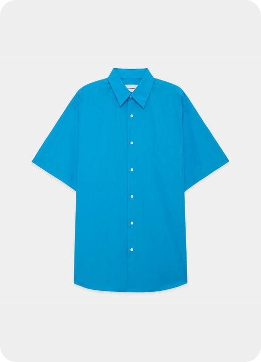 COMFORT FIT S/S SHIRT -ORGANIC GIZA TYPEWRITER-[A25B01SH02B]