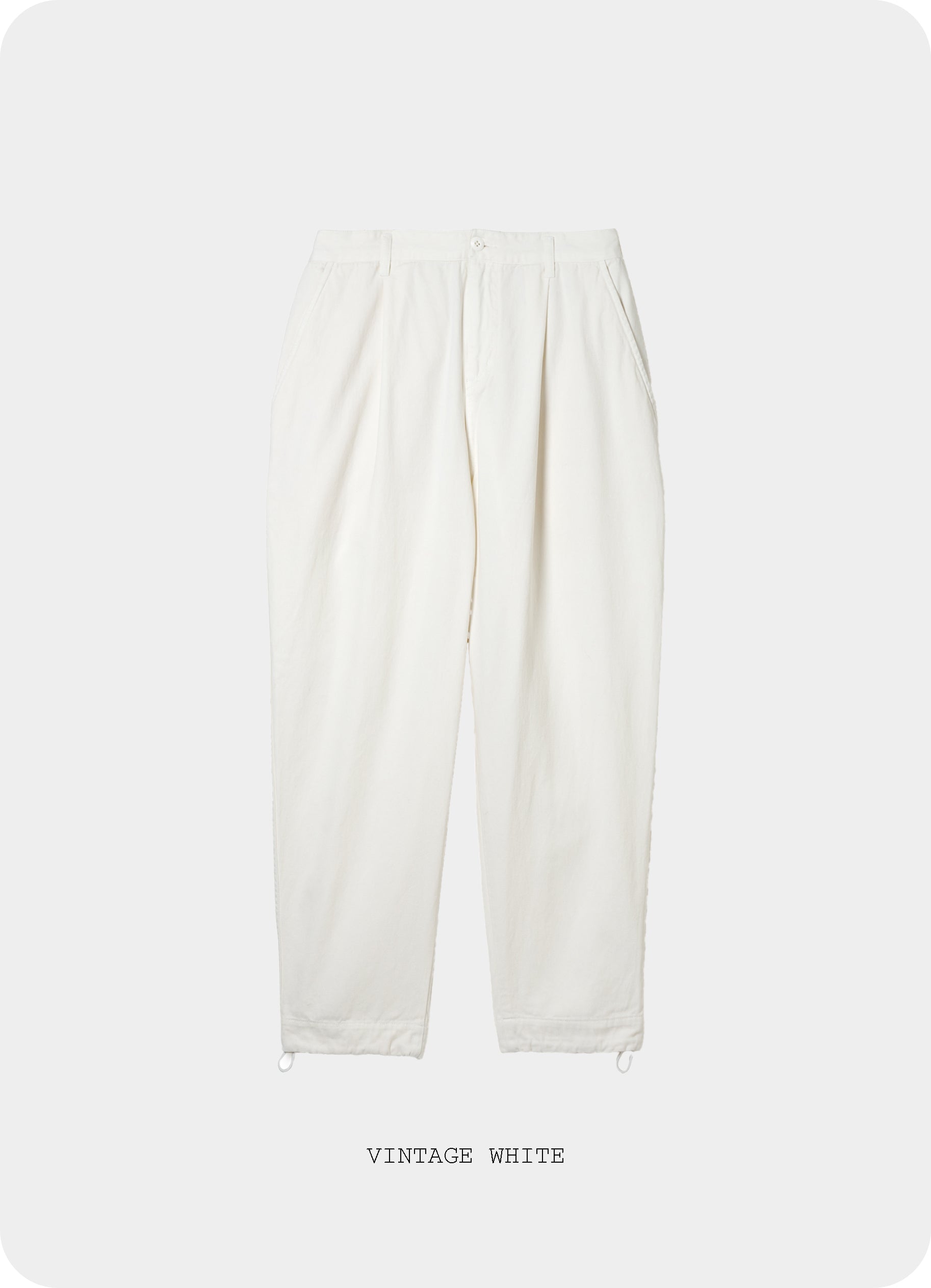 Vintage Chino Tuck Pants Overdyed [60425PS02-BT]