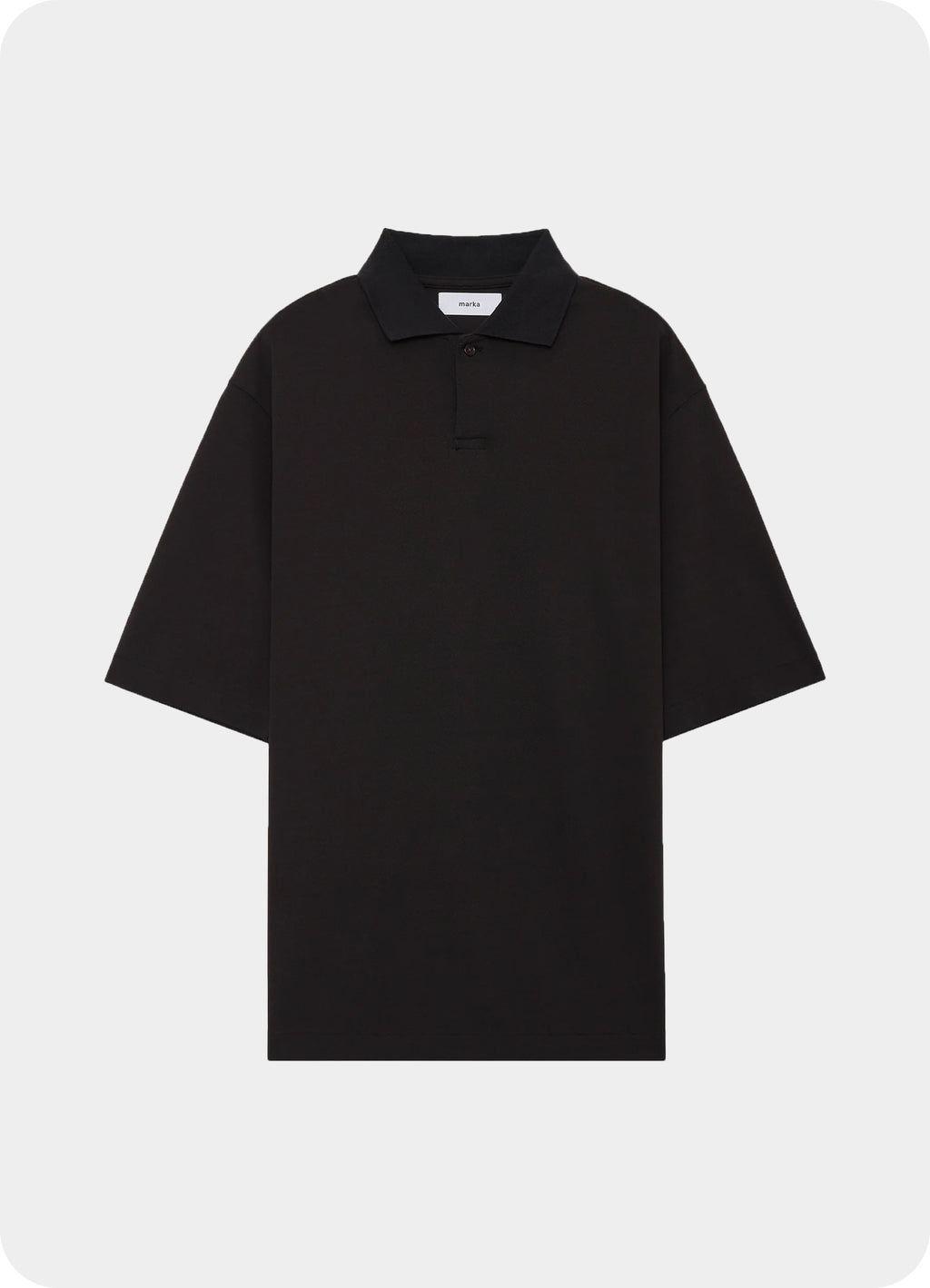 ONE BUTTON POLO S/S TEE -40//1 ORGANIC COTTON HIGH TWISTED PIQUE-[M25A15CS02B]