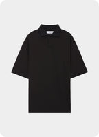 ONE BUTTON POLO S/S TEE -40//1 ORGANIC COTTON HIGH TWISTED PIQUE-