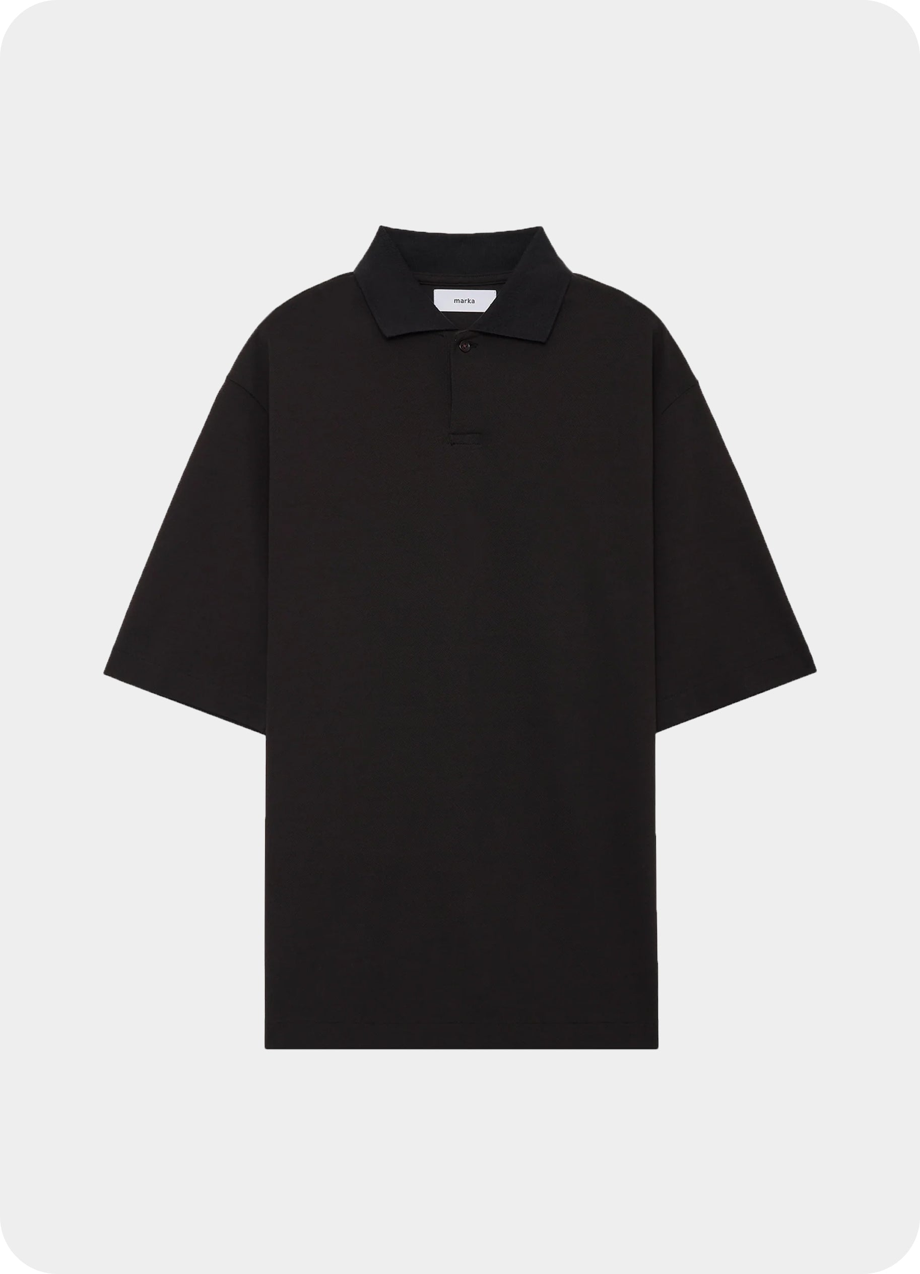 ONE BUTTON POLO S/S TEE -40//1 ORGANIC COTTON HIGH TWISTED PIQUE-