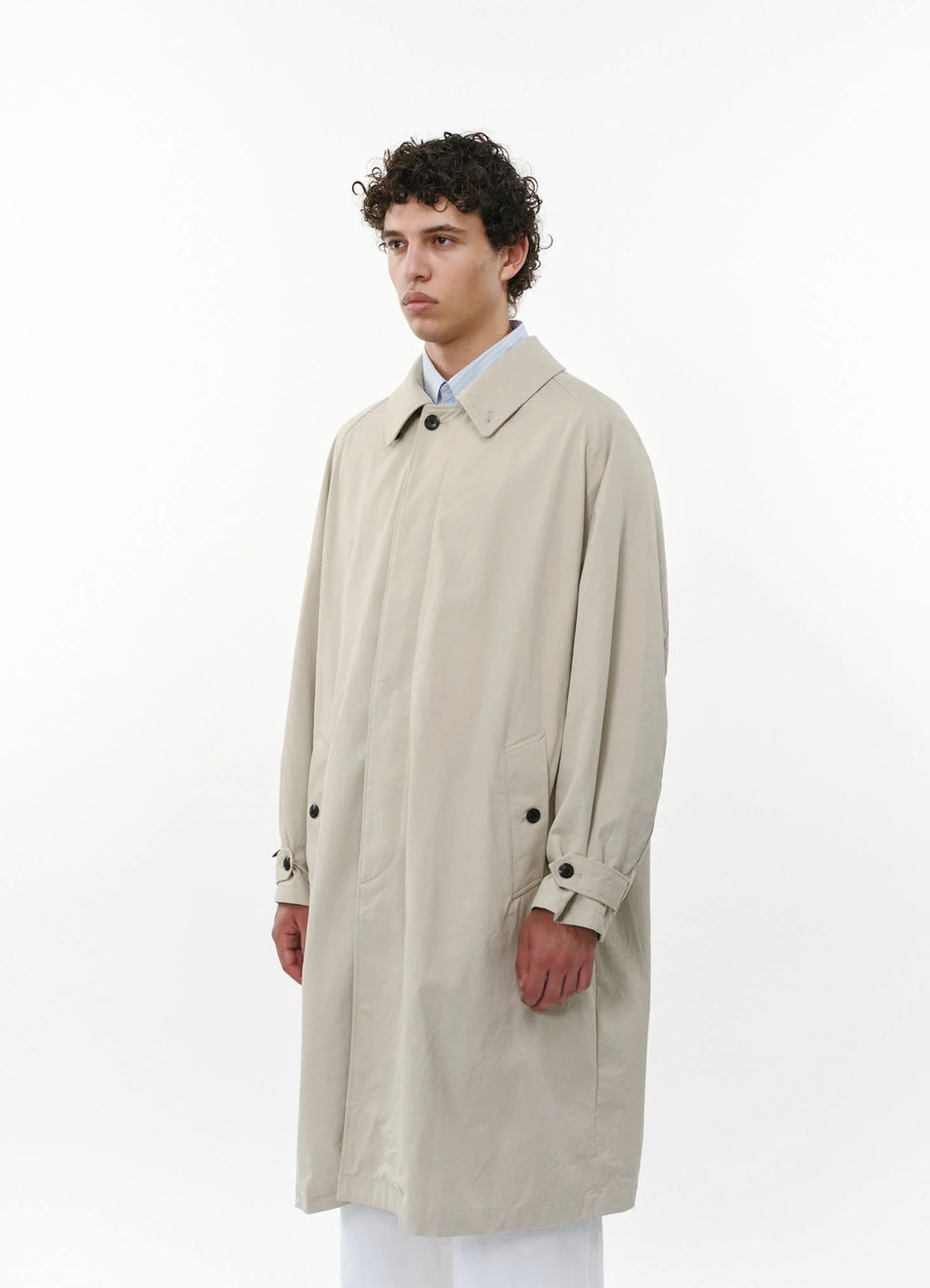 RAGLAN SLEEVE COAT -ORGANIC COTTON GABARDINE-[M26A07CO01C]