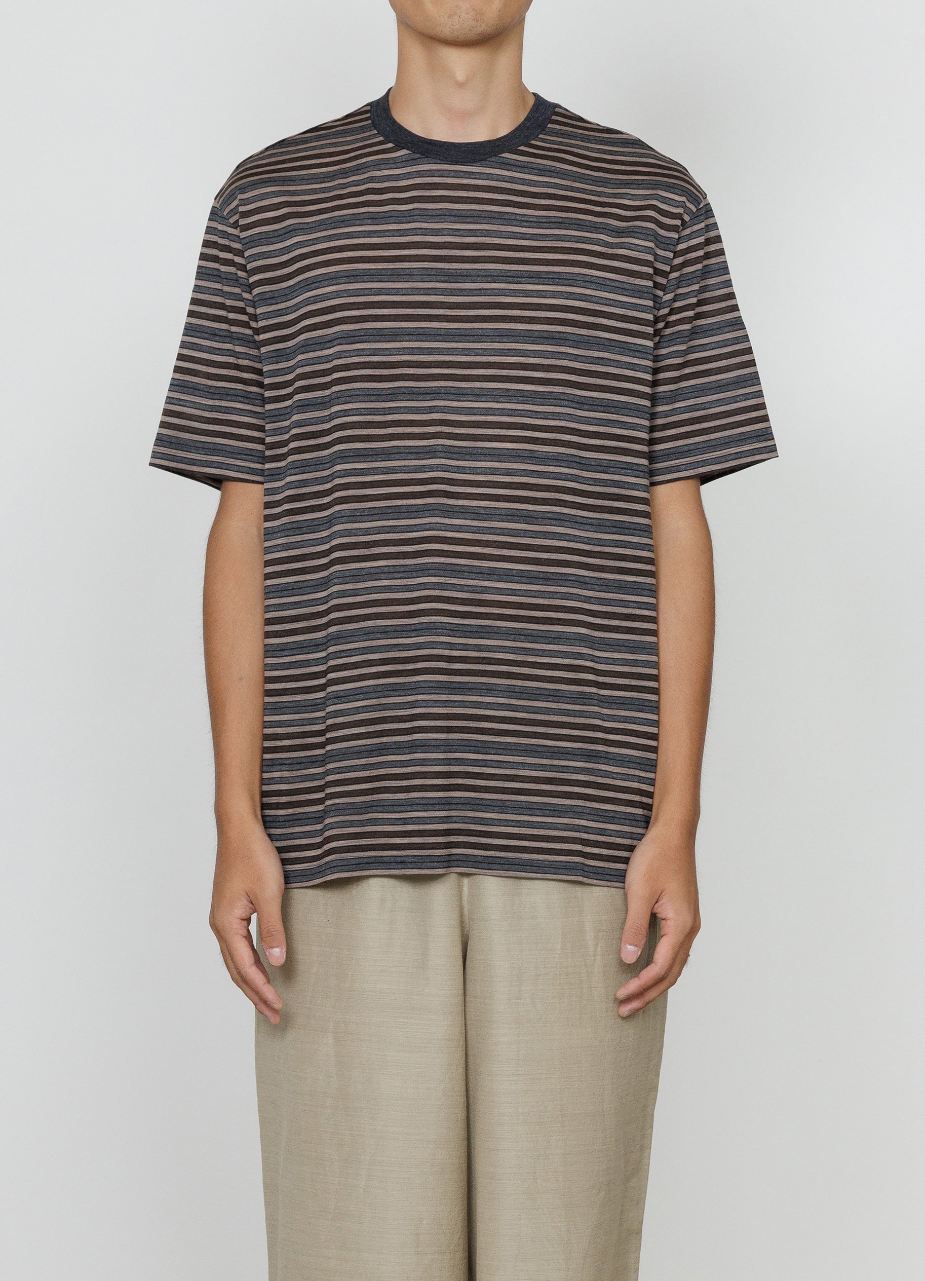 Crew Neck Tee -Super 120S Washable Wool Single Jersey-