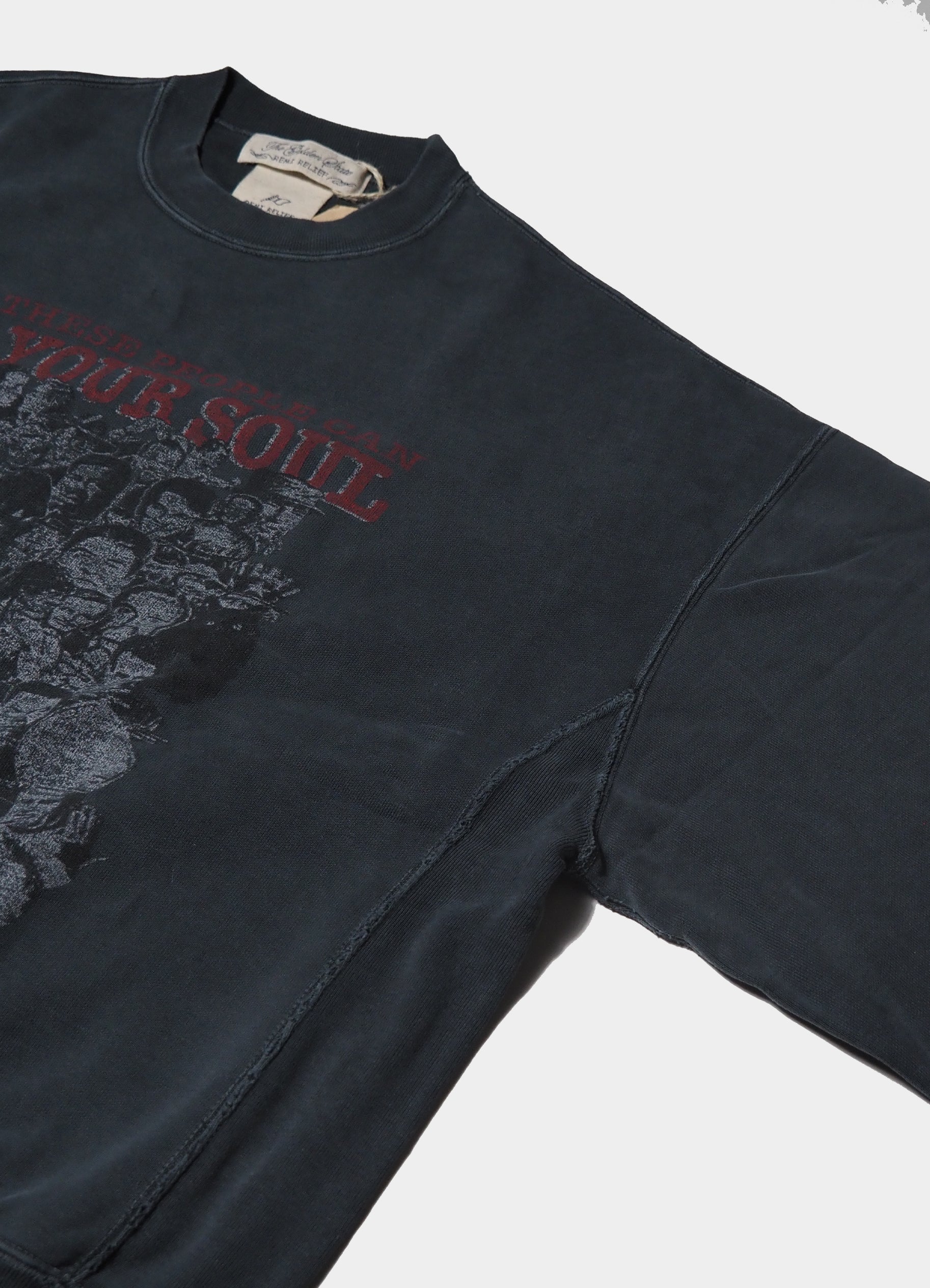 ダブルSP加工裏毛クルー (SAVE YOUR SOUL)