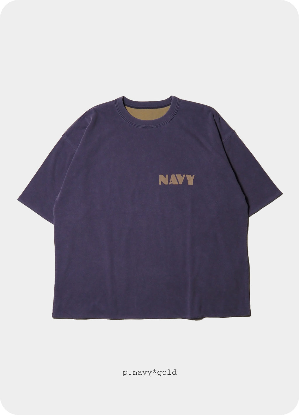 SP加工 40/-天竺 リバーシブルT(NAVY) [RN28369102]<SALE>