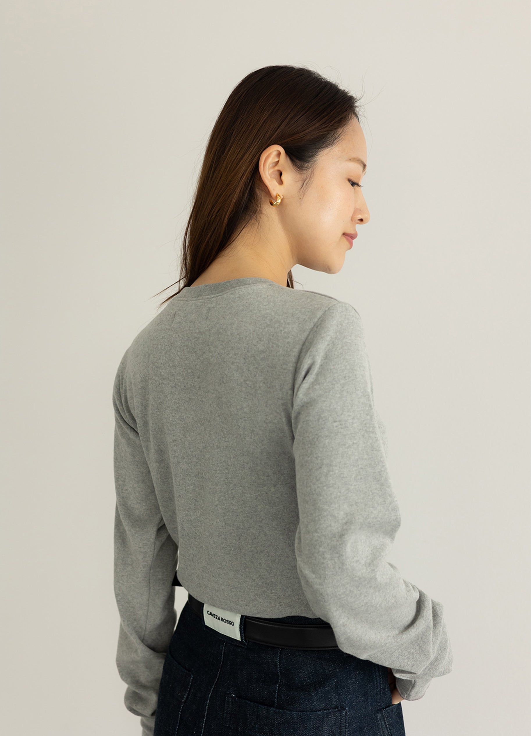 (WOMEN) スリムフィットメローロンT