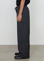 WIDE CYLINDER FIT EASY PANTS -2/72 Wool Tropical Washer-[M26A11PT01C]