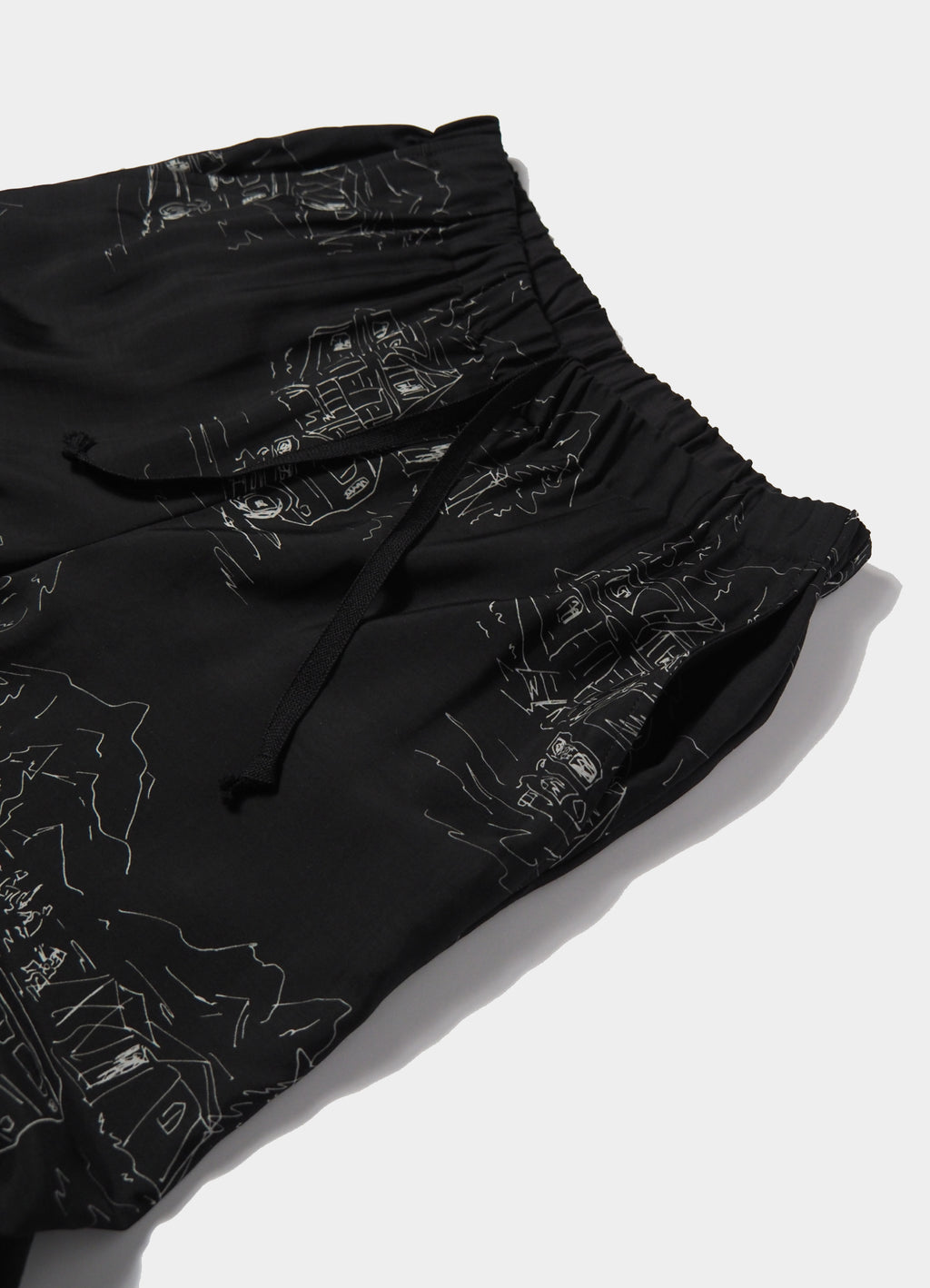 WIDE CYLINDER FIT EASY PANTS -CUPRO SILK LAWN-[M26B07PT01C]