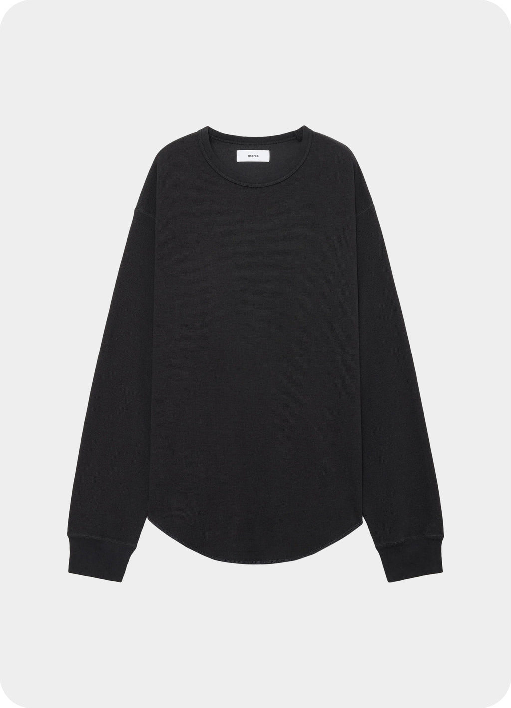 Crew Neck L/S Tee -Organic Cotton Hemp Mesh Knit-