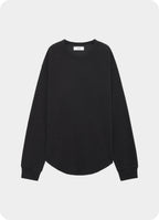 Crew Neck L/S Tee -Organic Cotton Hemp Mesh Knit-[M25D06CS01C]