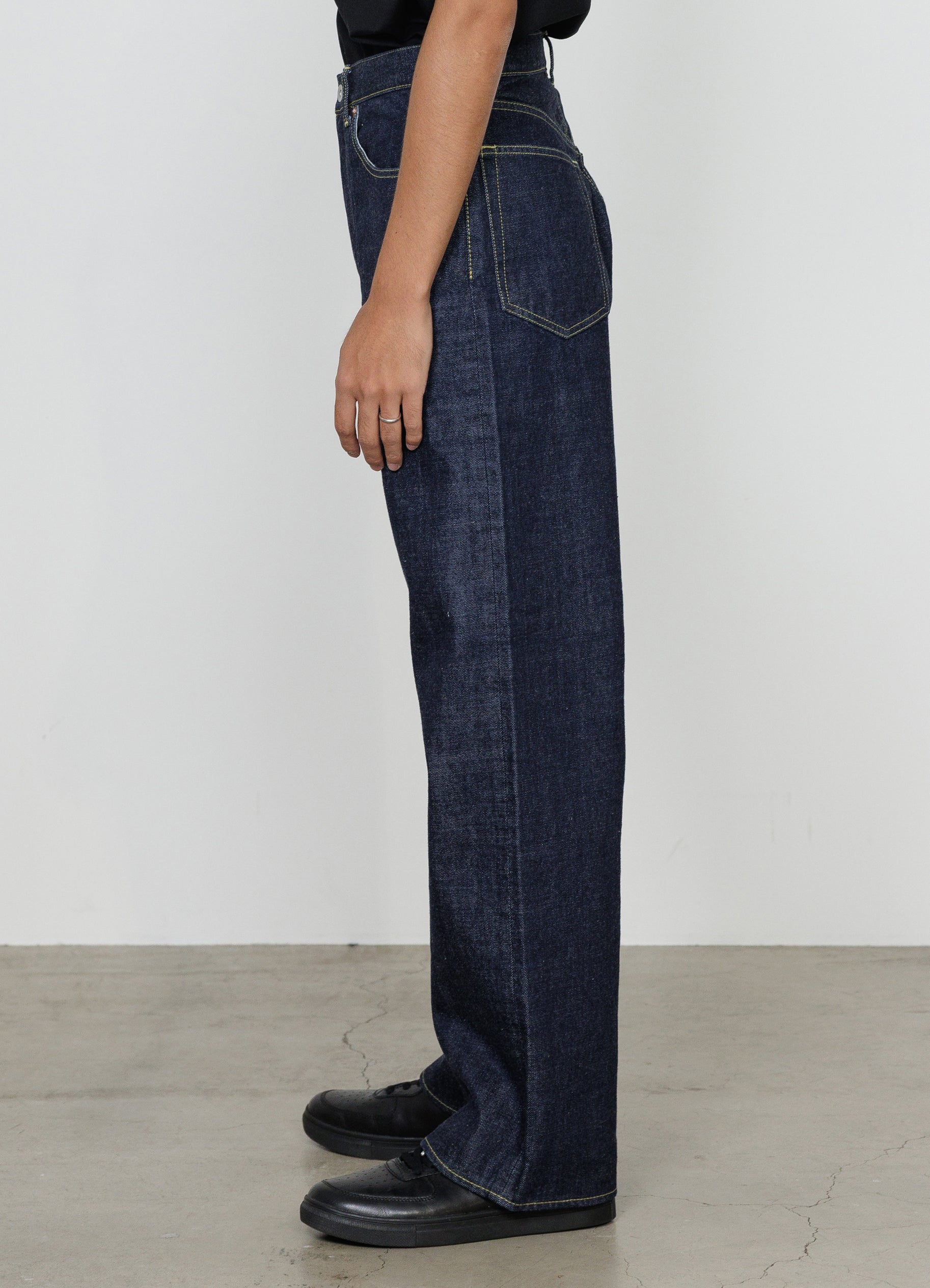 CLEAN CYLINDER FIT JEANS -ORGANIC COTTON 13.5oz SELVEDGE DENIM-[M26A10PT02C]